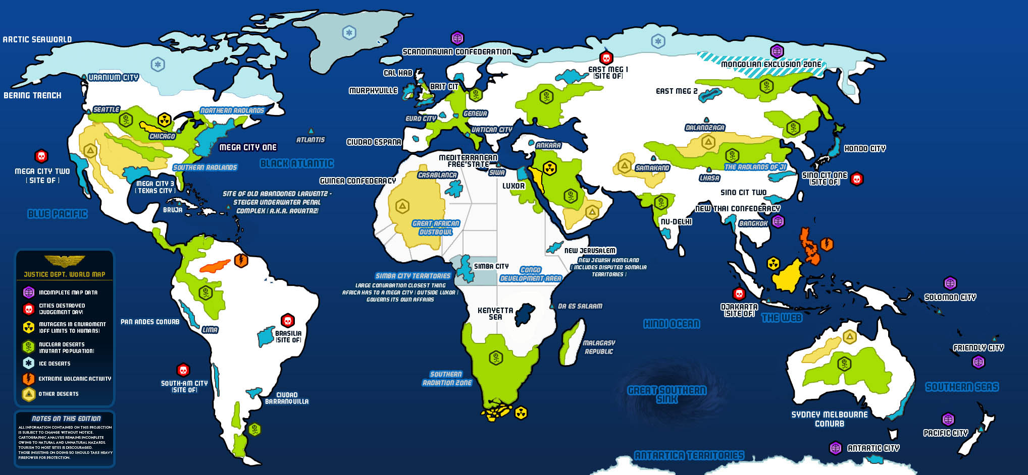 the map